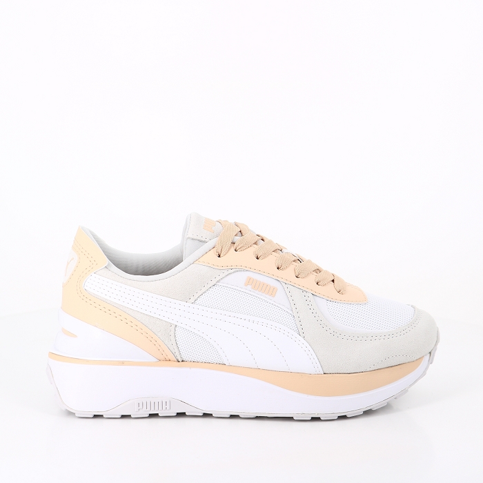 Puma chaussures puma cruise rider pastel white cashew blanc