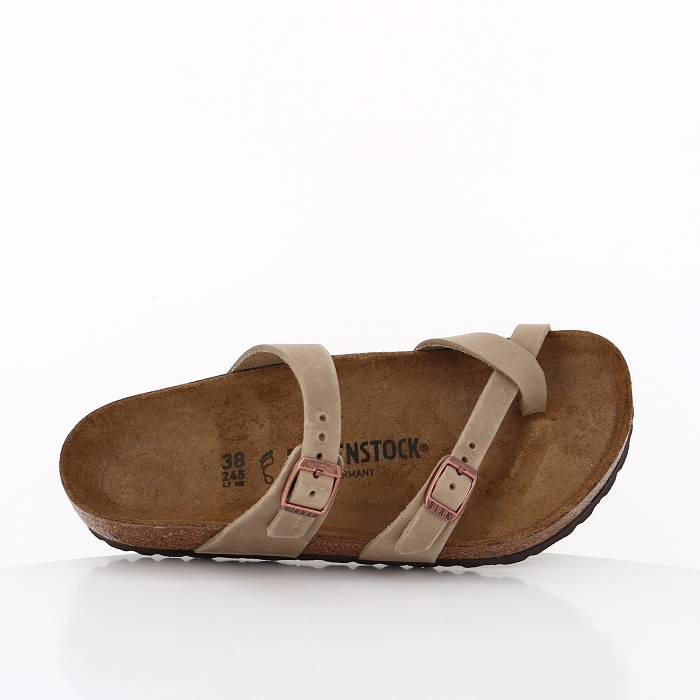 Birkenstock chaussures birkenstock mayari cuir huile tabacco brown beige