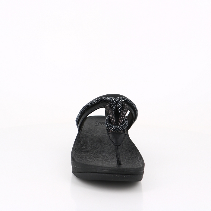 Fitflop famille fitflop fino crystal cord en cuir noir 2530801_2