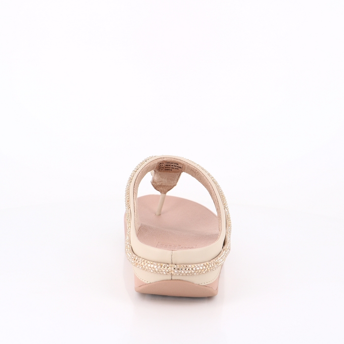 Fitflop famille fitflop fino crystal cord en cuir stone beige 2530901_4