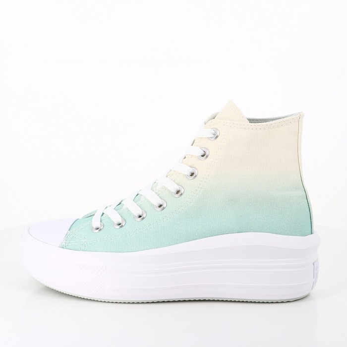 Converse chaussures converse chuck taylor all star move hi egret light dew white multicouleur6000101_3