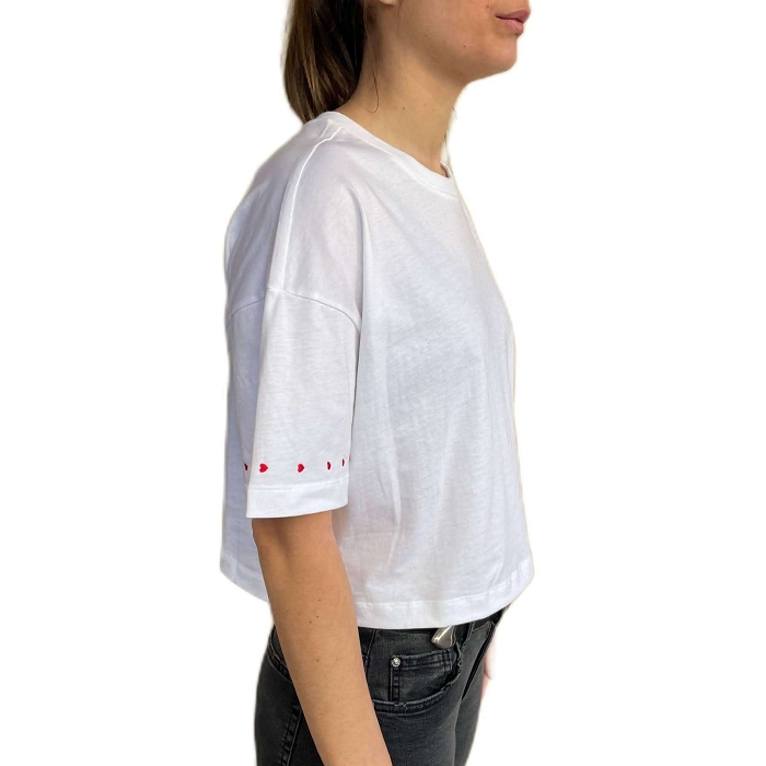 Converse textile converse t shirt ample col ras du cou saint valentin blanc blanc6000601_2