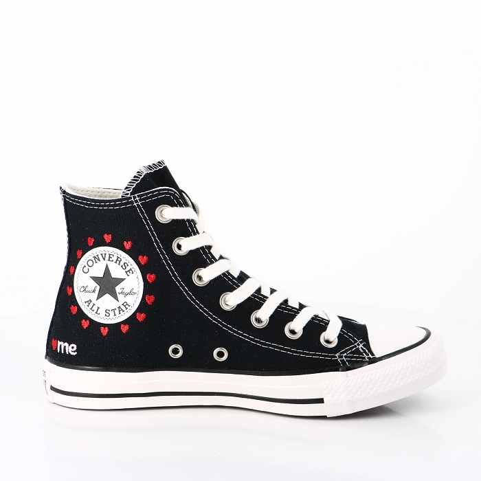 Converse chaussures converse chuck taylor all star embroidered hearts noirblanc vintage noir