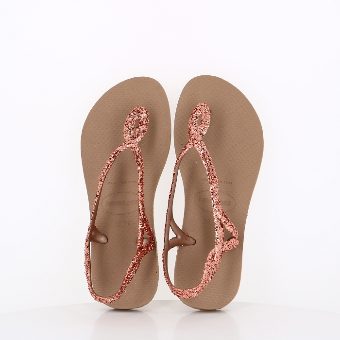 Havaianas chaussures havaianas luna premium rose gold cuivre