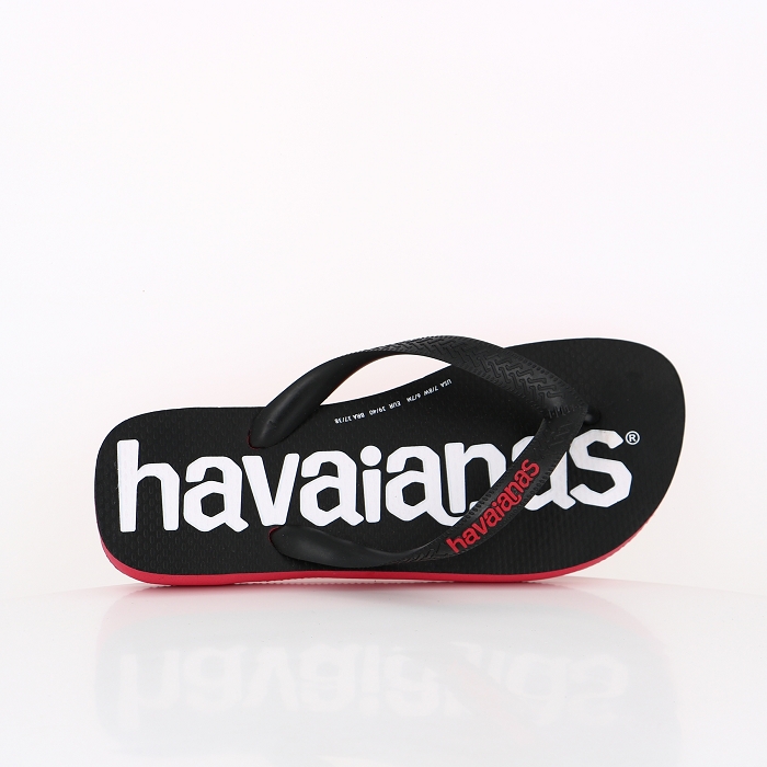 Havaianas chaussures havaianas top logomania 2 ruby red noir6001701_2