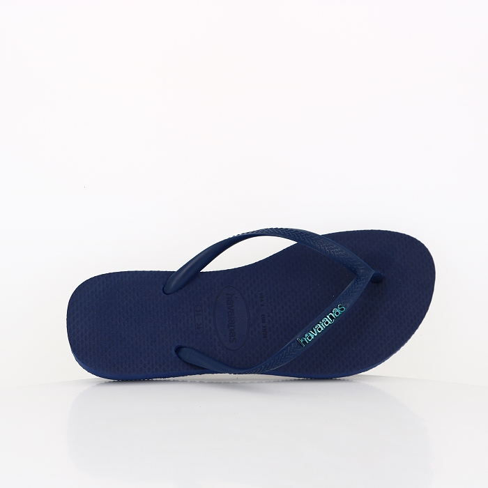 Havaianas chaussures havaianas slim logo metallic navy blue navy blue 6001801_2