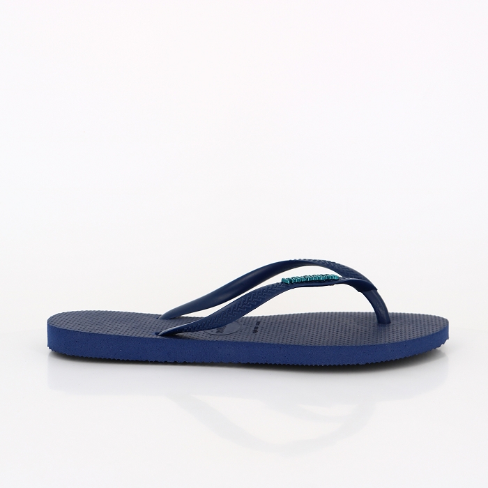 Havaianas chaussures havaianas slim logo metallic navy blue navy blue bleu6001801_3