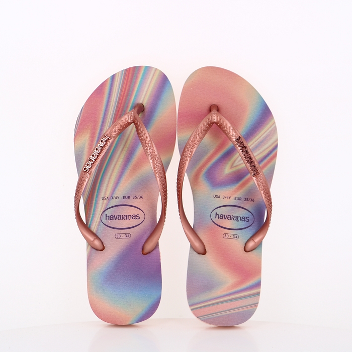 Havaianas chaussures havaianas enfant slim iridescent ballet rose rose6011801_1