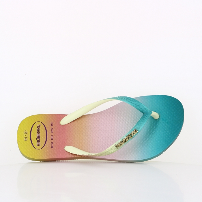 Havaianas chaussures havaianas enfant slim gradient citron vert vert6012201_2