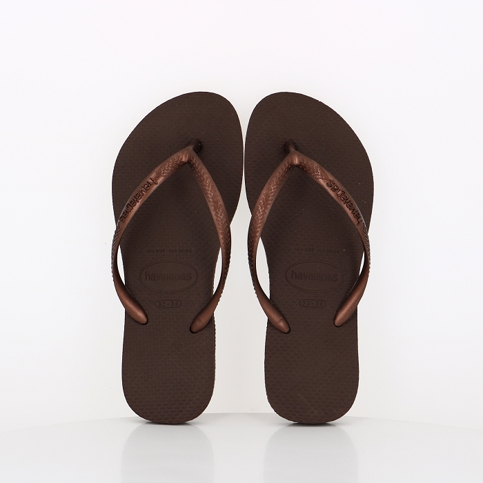 Havaianas chaussures havaianas enfant slim dark brown metal acoused marron