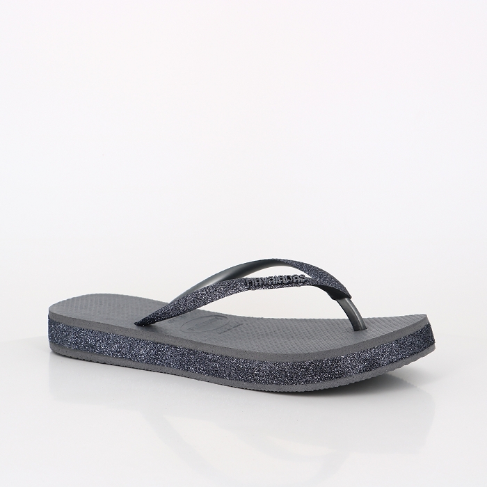 Havaianas chaussures havaianas slim flatform sparkle steelgrey 