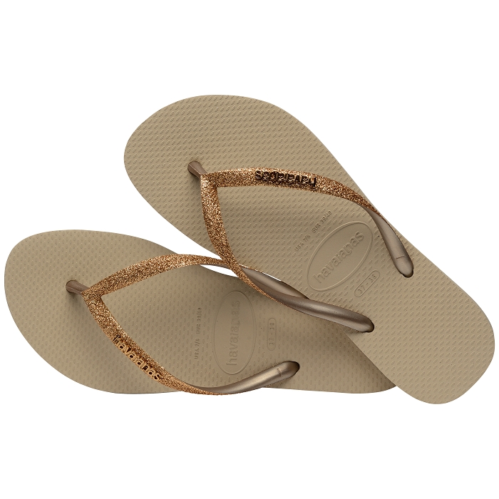 Havaianas chaussures havaianas slim glitter ii sand golden light metalico 6014601_3