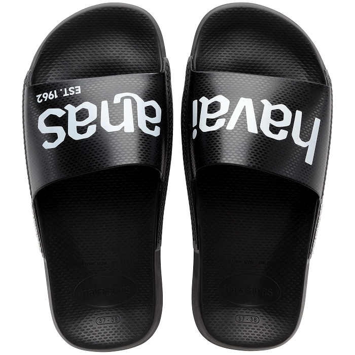 Havaianas chaussures havaianas slide classic logomania black black 