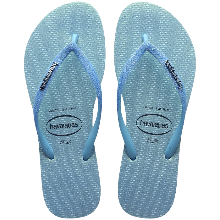 Havaianas chaussures havaianas slim glitter iridescent lavender blue 