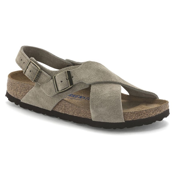 Birkenstock chaussures birkenstock tulum suede taupe 