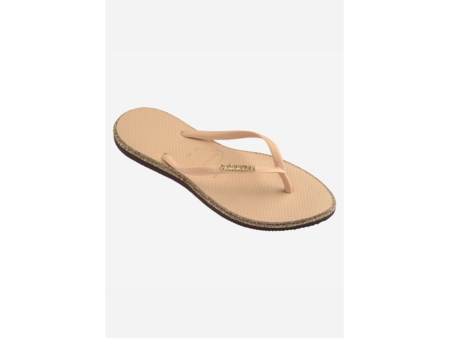 Havaianas chaussures havaianas slim point glitter dark brown 6020101_2