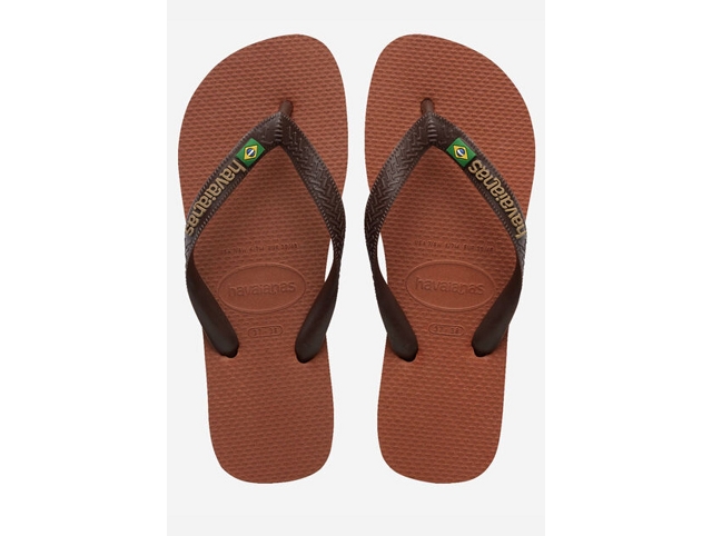 Havaianas chaussures havaianas brasil logo rust coffee 
