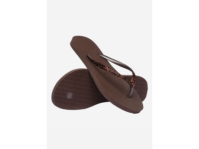 Havaianas chaussures havaianas slim glitter dark brown 6022601_4