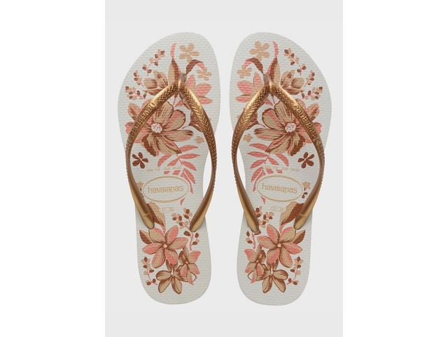 Havaianas chaussures havaianas slim organic white golden 