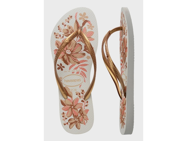 Havaianas chaussures havaianas slim organic white golden 6022701_5