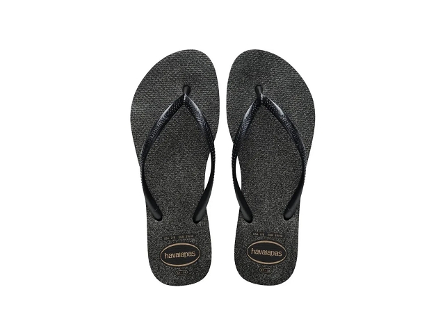 Havaianas chaussures havaianas slim gloss black silver 