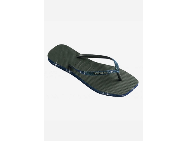 Havaianas chaussures havaianas slim square sparkle green olive 6024501_2