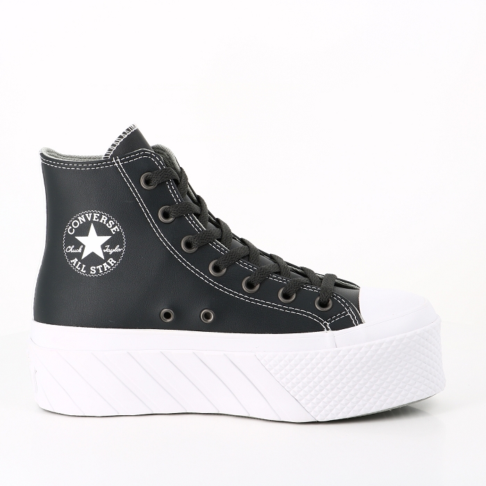 Converse chaussures converse chuck taylor all star lift 2x platform matte metallic noir9000601_1