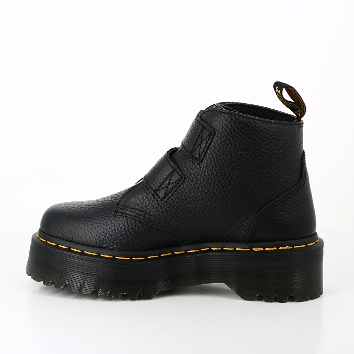 Dr martens chaussures dr martens boots plateforme devon heart black milled nappa noir9002301_3