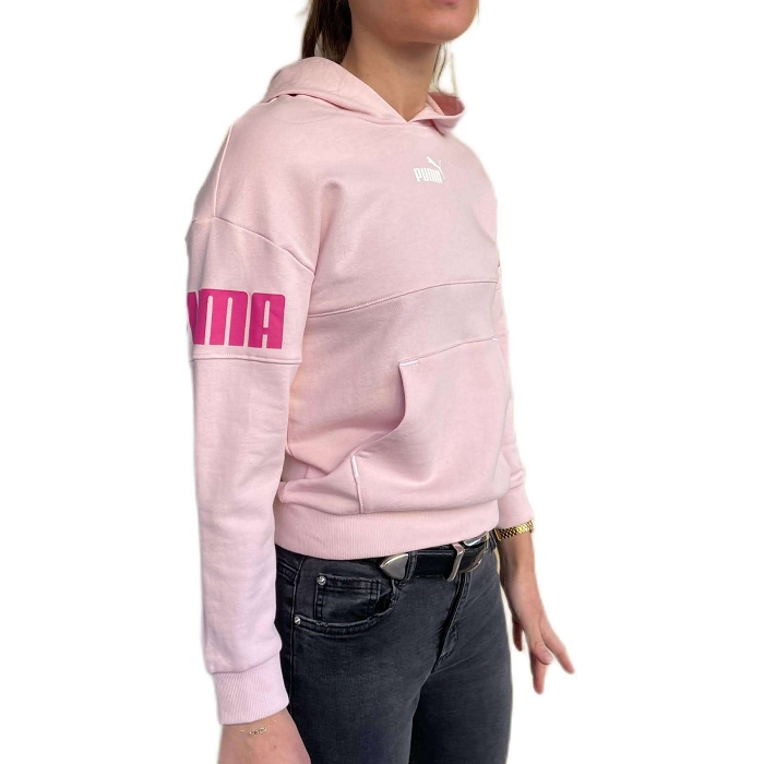 Puma textile puma enfant sweat a capuche rose rose9003701_2