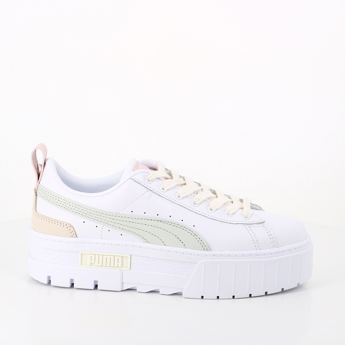 Puma chaussures puma mayze luxe puma white pristine gris