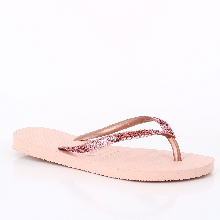 Havaianas chaussures havaianas slim glitter ii ballet rose golden blush rose9013601_3