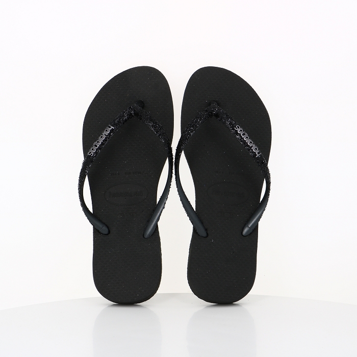 Havaianas chaussures havaianas slim glitter ii black dark grey noir