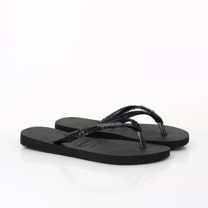 Havaianas chaussures havaianas slim glitter ii black dark grey noir9013801_4