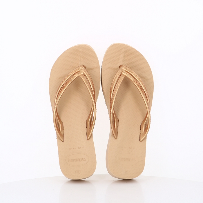 Havaianas chaussures havaianas wedges golden or