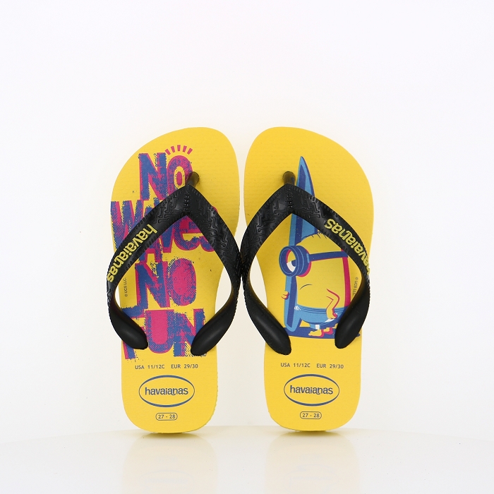 Havaianas chaussures havaianas minions yellow black yellow jaune