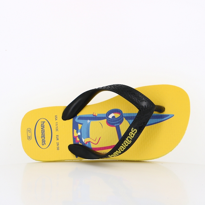 Havaianas chaussures havaianas minions yellow black yellow jaune9016201_2