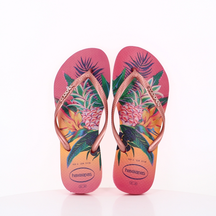 Havaianas chaussures havaianas slim tropical pink porcelain rose