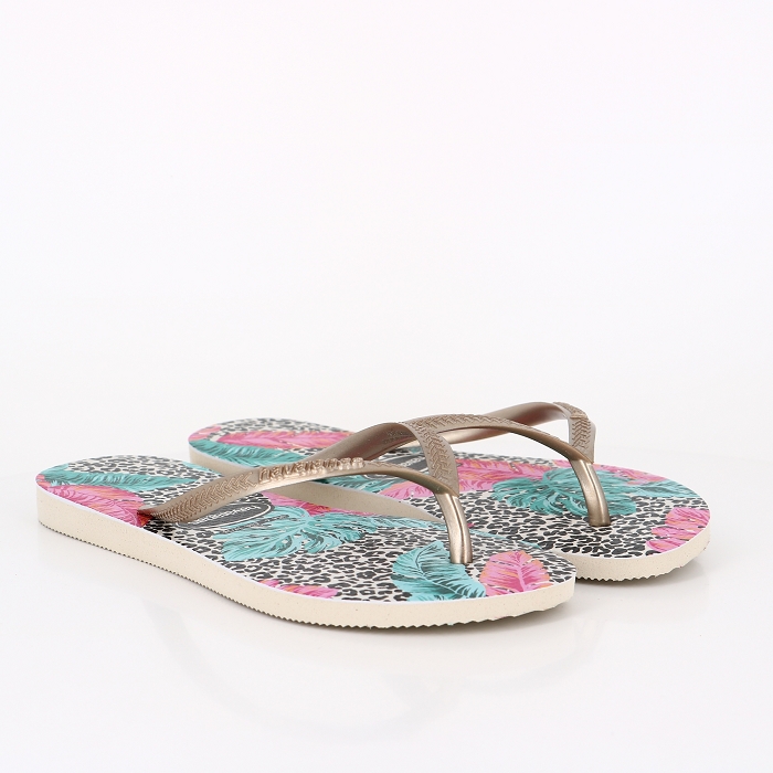 Havaianas chaussures havaianas slim animal floral beige beige9020301_4