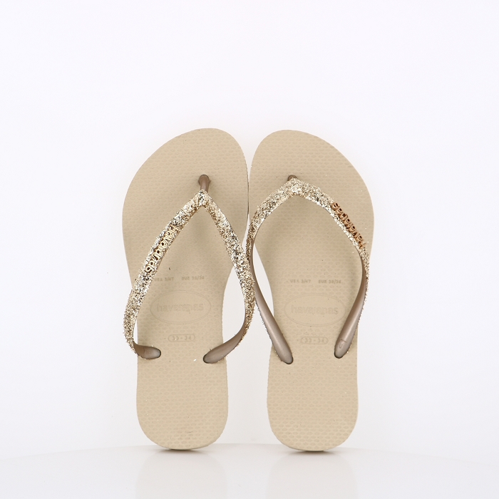 Havaianas chaussures havaianas enfant slim glitter ii sand grey or