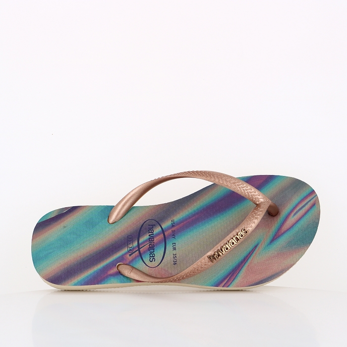 Havaianas chaussures havaianas slim iridescent sand grey or9023501_2