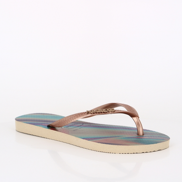 Havaianas chaussures havaianas slim iridescent sand grey or9023501_3