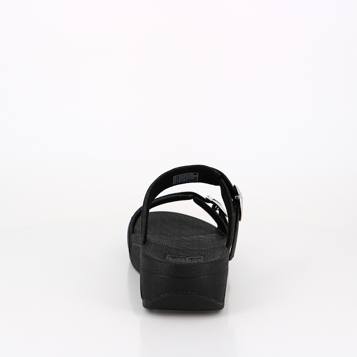 Fitflop chaussures fitflop lulu adjustable slide sparkle all black noir9027501_4
