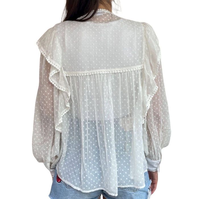 Les tropeziennes textile les tropeziennes clairie blouse blanc 9028701_2