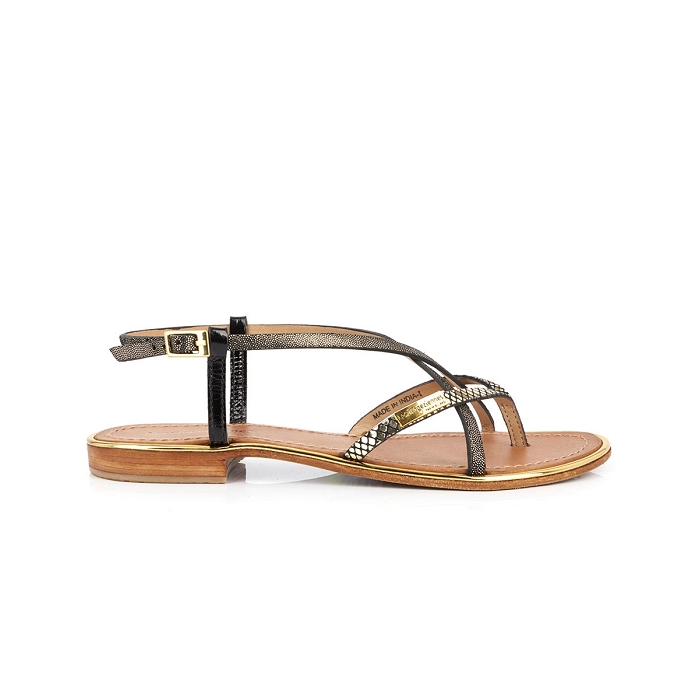 Les tropeziennes chaussures les tropeziennes monaco noir or 