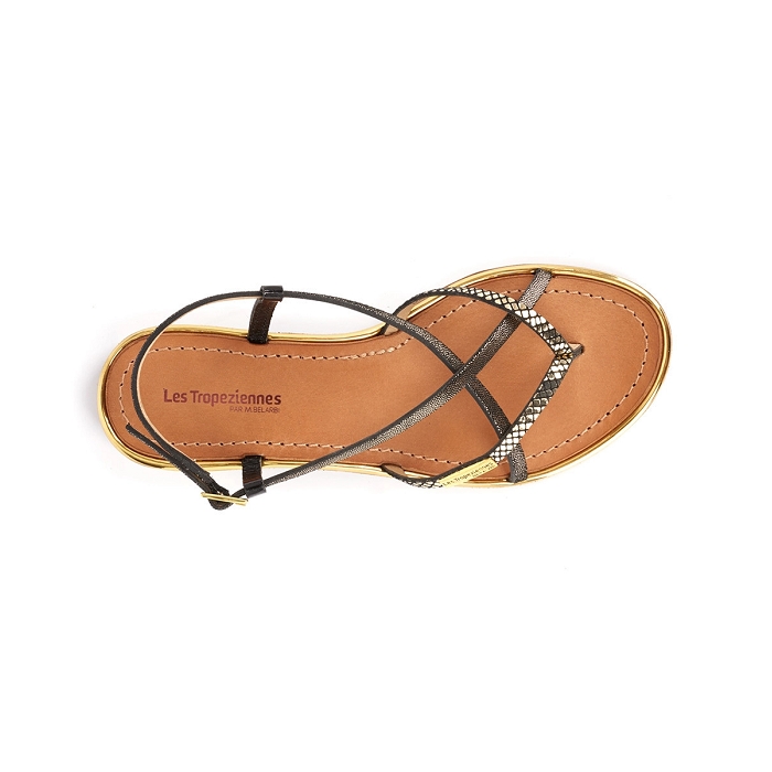 Les tropeziennes chaussures les tropeziennes monaco noir or 9030301_3