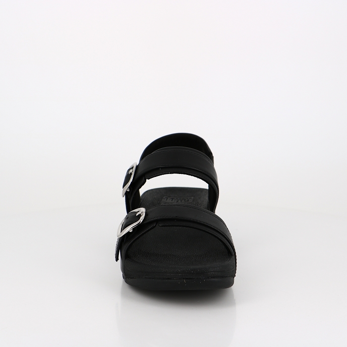 Fitflop chaussures fitflop sandales lulu cuir noir avec bride noir9031101_2