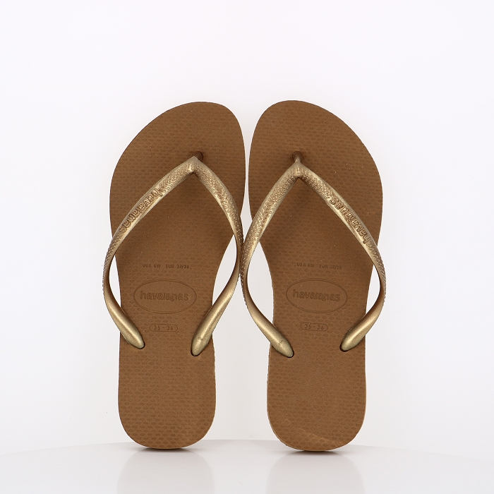 Havaianas chaussures havaianas enfant slim bronze marron