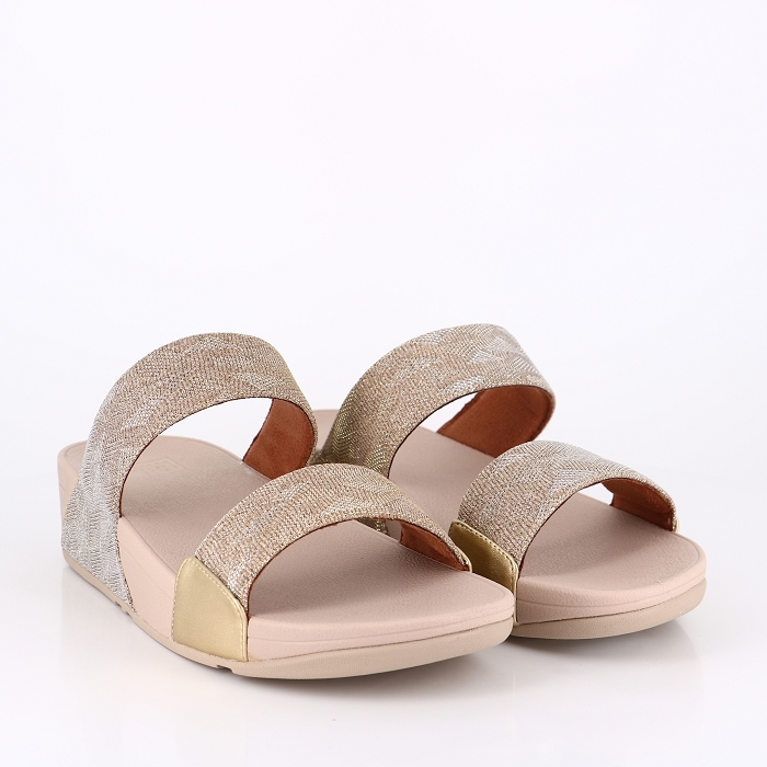 Fitflop chaussures fitflop sandales lulu gltz slides beige beige9033601_5