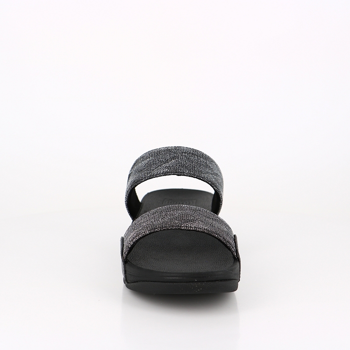 Fitflop chaussures fitflop sandales lulu glitz slides black noir9033701_2