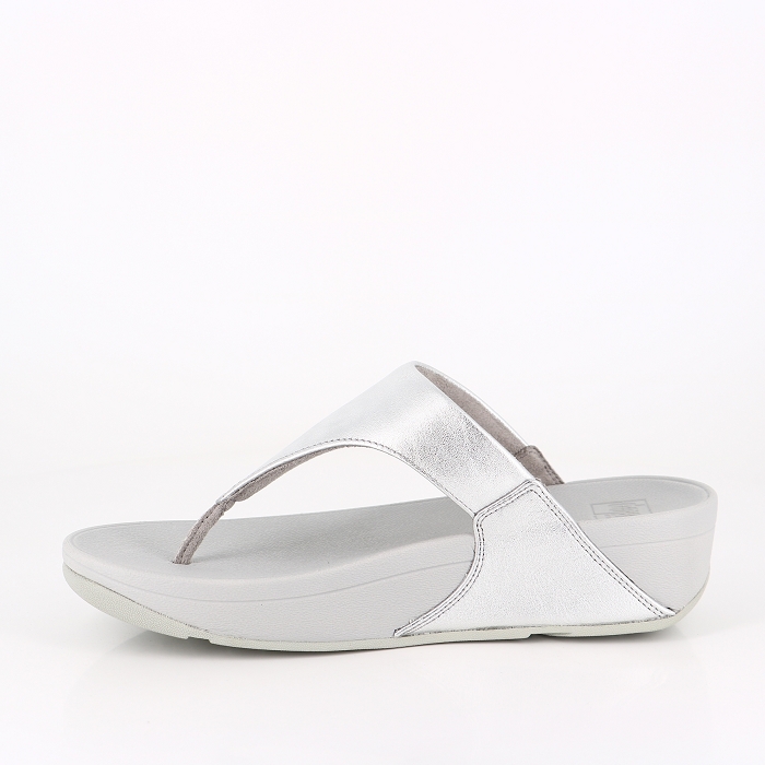 Fitflop chaussures fitflop tongs en cuir gris argent9033801_3